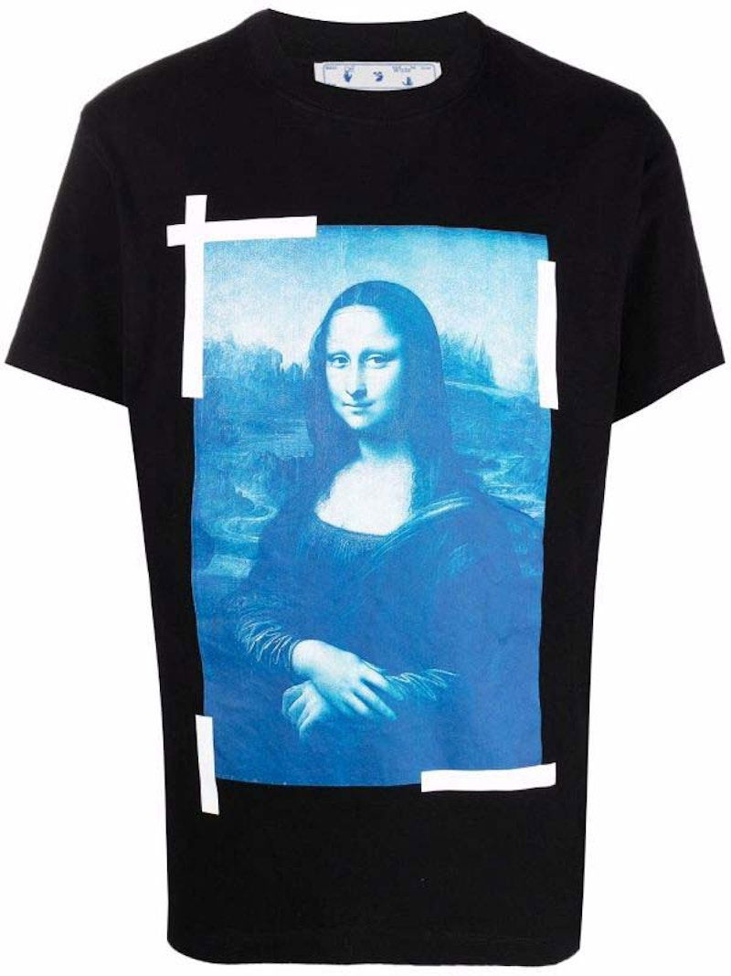Tričko Off-White Slim-Fit Mona Lisa Graphic T-Shirt Čierna | OMAA027C99JER0061045, 0