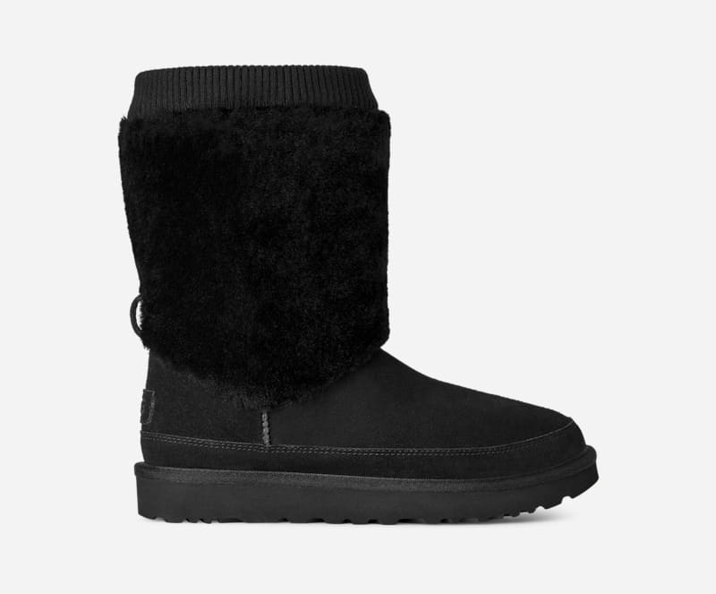 Tenisky a topánky UGG Classic Short Posy Boots Čierna | 1174577-BLK
