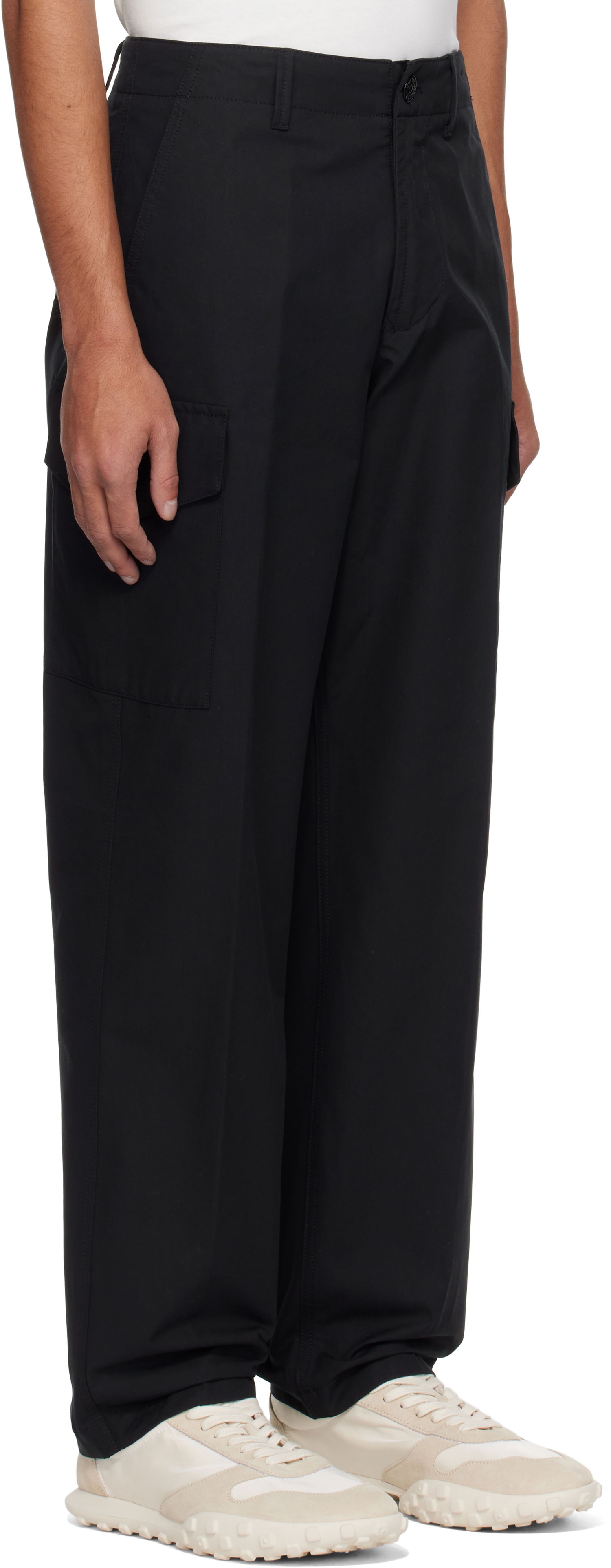 Cargo nohavice Stone Island Stone Island Weatherproof Cotton Canvas Ghost Cargo Pants Čierna | K1S15 3100008 S00F1, 1