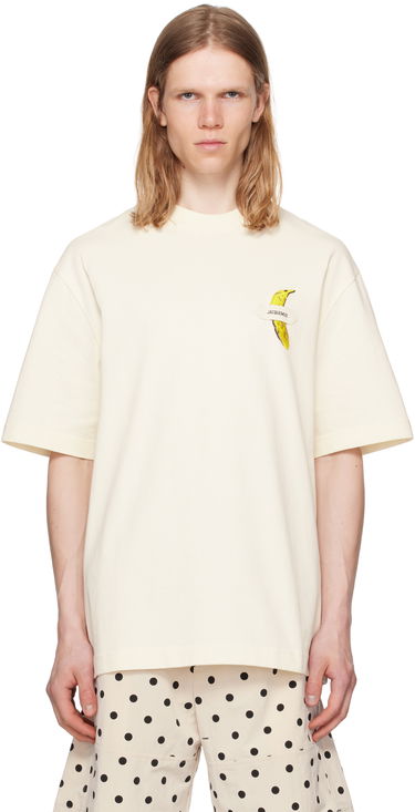 Tričko Jacquemus Jacquemus La Croisière 'The Banane' T-Shirt Biela | 25E255JS323-2125, 0