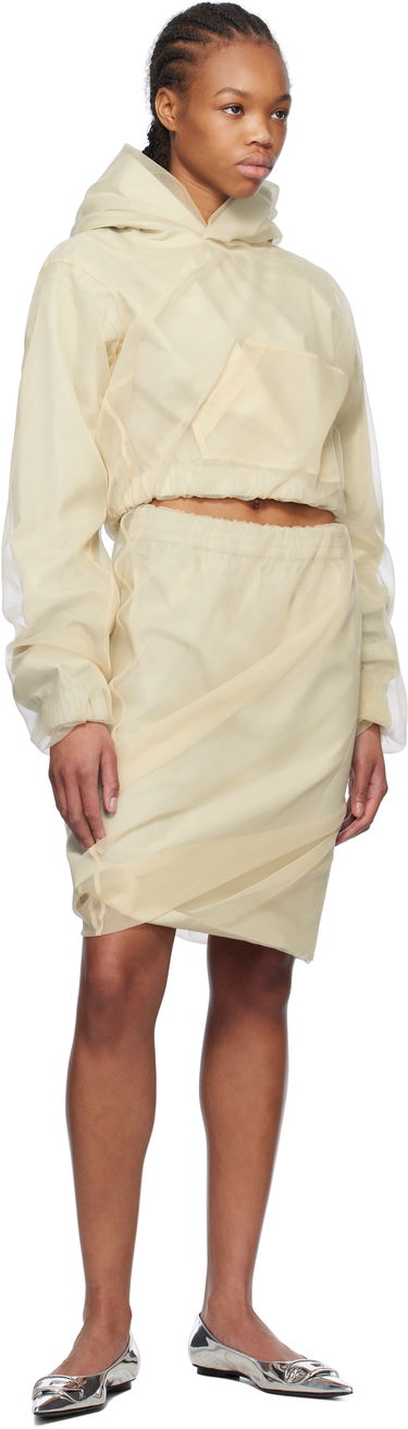 Sukňa We11done We11done Layered Mini Skirt Béžová | WD-SK0-25-280-W-BG, 3