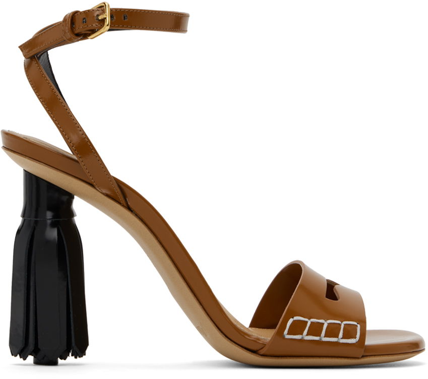 Doplnky JW Anderson JW Anderson Tassel Heeled Sandals Hnedá | ANW43005A 20044, 0