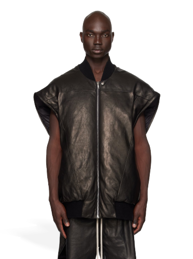 Vesta Rick Owens Jumbo Flight Down Leather Vest Hnedá | RR02C7715 LNVD3