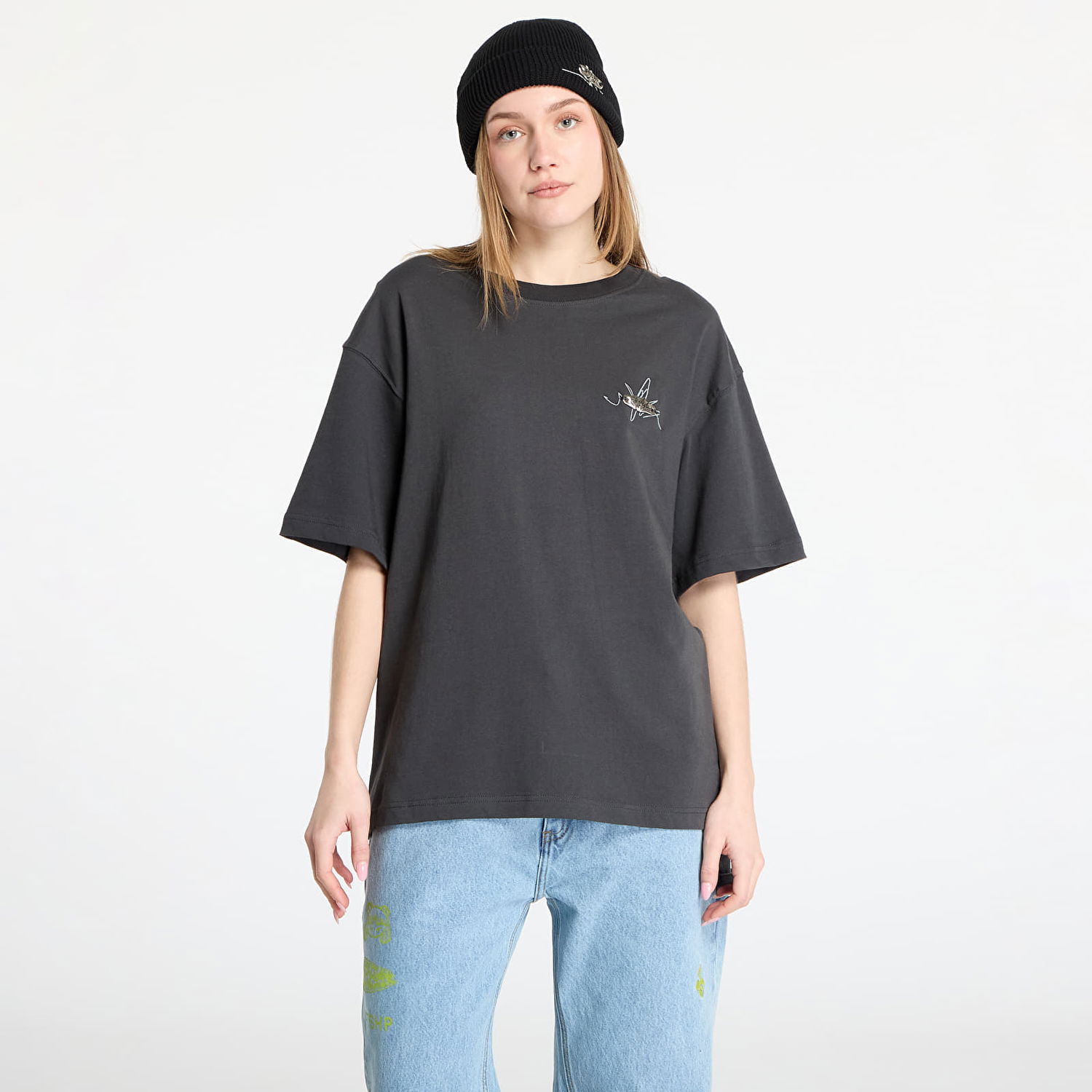 Tričko Footshop FTSHP Everyday T-Shirt Pebble Čierna | FTSHP_445, 1