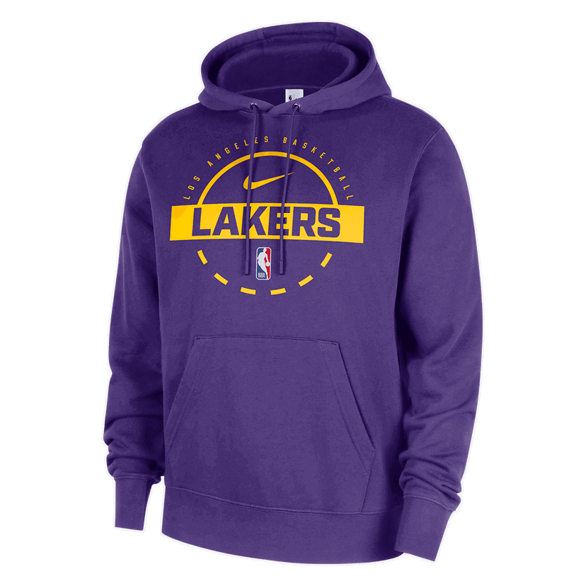 Mikina Nike Los Angeles Lakers Fleece Pullover Hoodie Fialová | HM7189-504