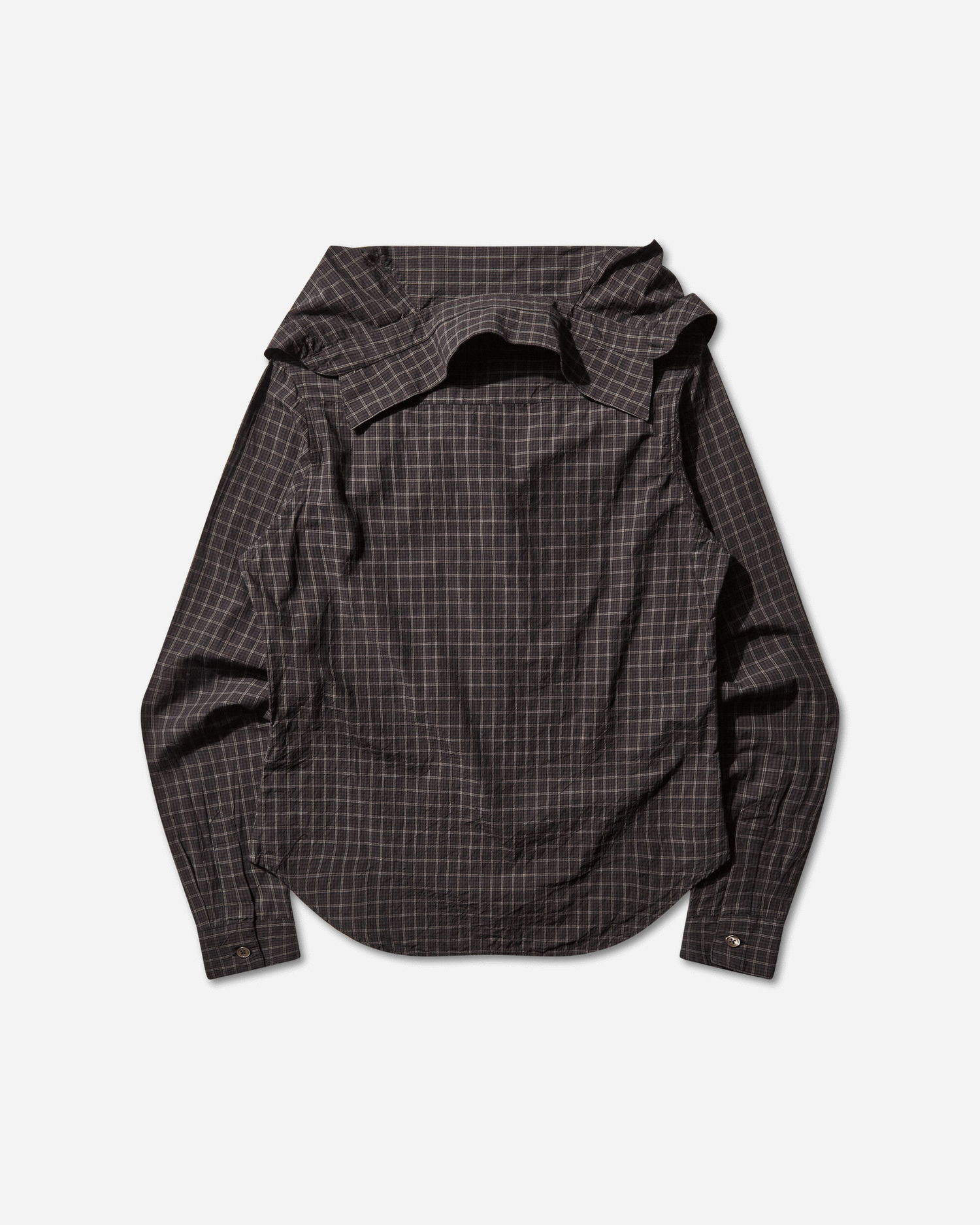Košeľa OUR LEGACY Kaonashi Layered Collar Faux Lumberjack Check Shirt Hnedá | W4252KB 001, 0