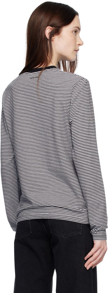 Tričko Anine Bing Rylan Striped Long Sleeve T-shirt Šedá | A-08-4280-074, 2