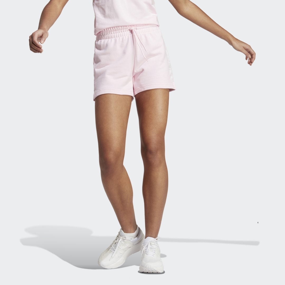 Šortky adidas Originals Essentials Linear French Terry Shorts Ružová | IC6877, 0