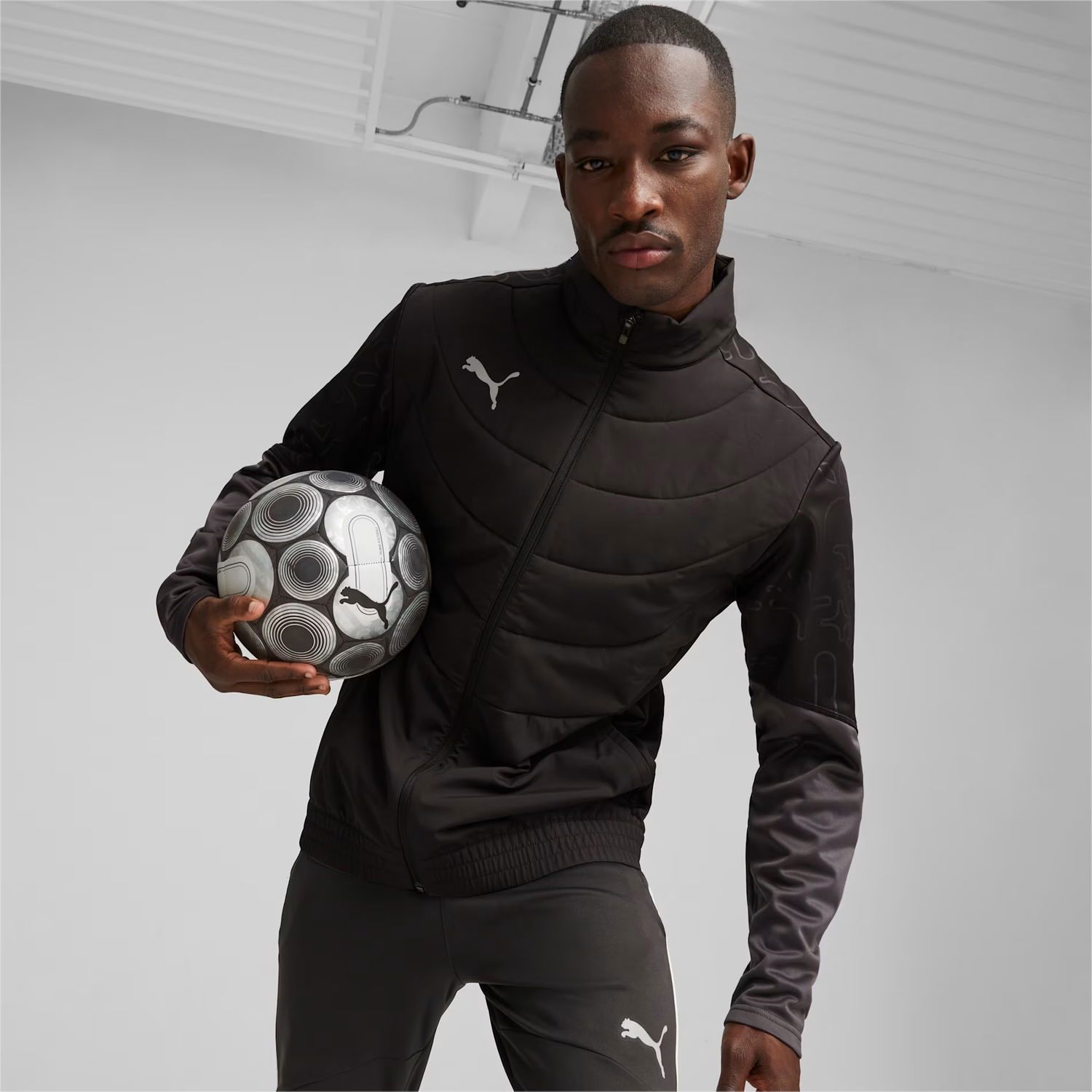 Bunda Puma Individual Winterized Football Jacket Čierna | 658509-03, 1