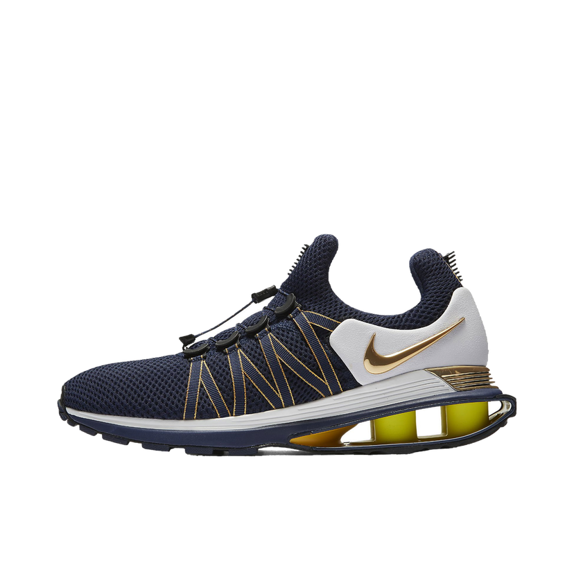 Tenisky a topánky Nike Shox Gravity Midnight Navy Metallic Gold Čierna | AR1999-400