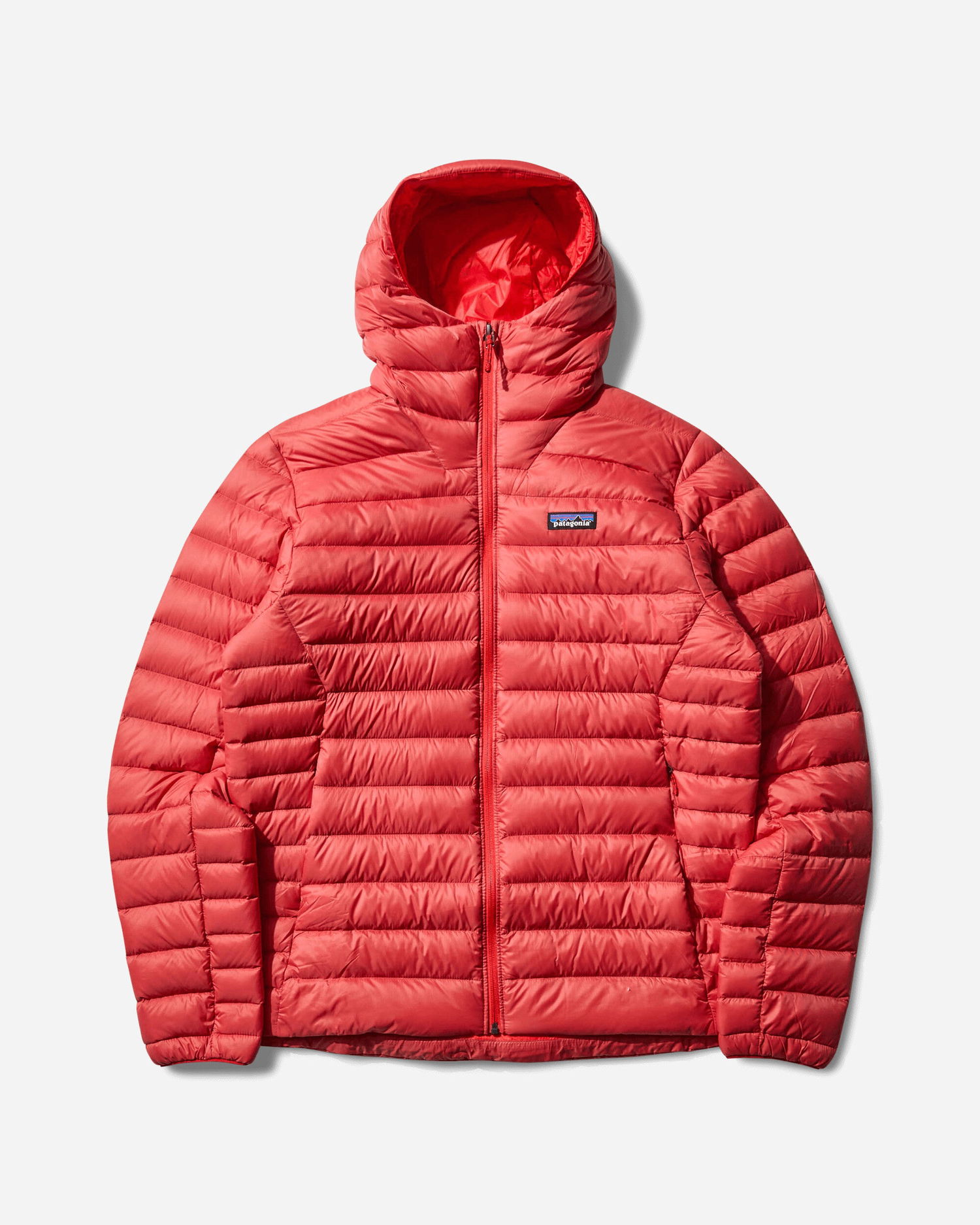 Prešívaná bunda Patagonia Down Sweater Hooded Jacket Červená | 84702 AMRE, 1