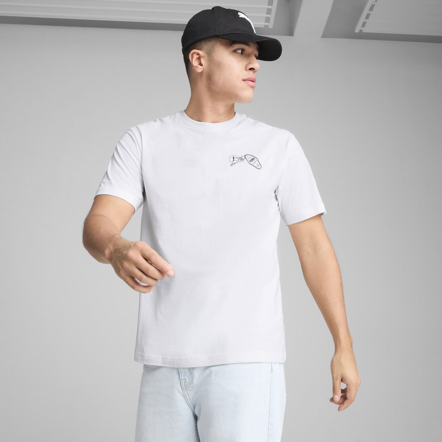 Tričko Puma PUMA Hotel Graphics Relaxed Fit T-Shirt Biela | 629636_02, 0