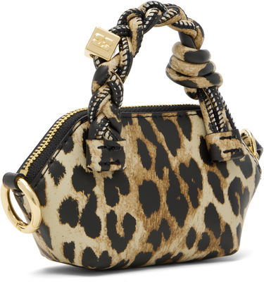 Kabelka GANNI GANNI Nano Bou Leopard Print Bag Béžová | A6549, 2