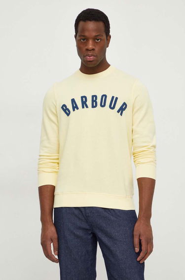 Mikina Barbour Yellow Crewneck Sweatshirt MOL0101 Žltá | MOL0101, 0
