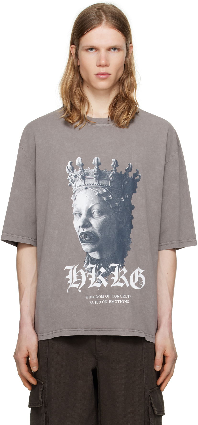 Tričko Han Kjøbenhavn Han Kjobenhavn Oversized Sculpture T-Shirt Šedá | M-134374