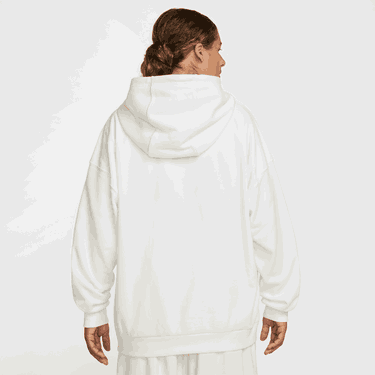 Mikina Nike Club Fleece Relaxed Fit Hoodie Biela | HJ1816-133, 3