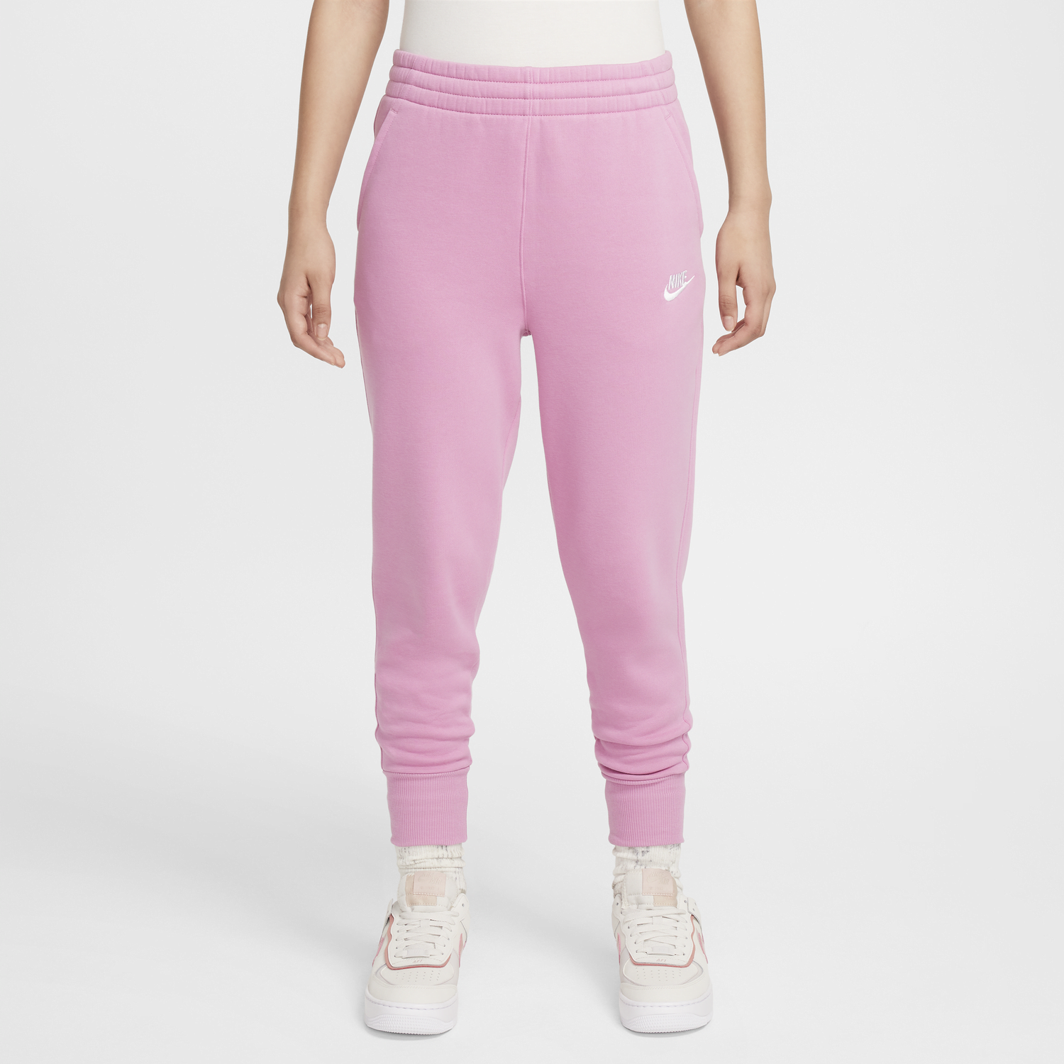 Tepláky Nike Sportswear Club Fleece High-Waisted Pants Ružová | FD2921-646, 0