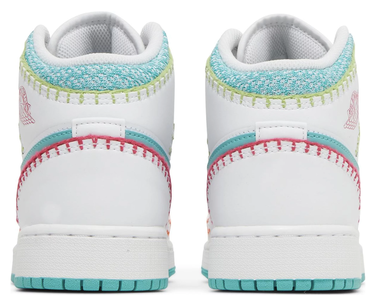 Tenisky a topánky Jordan Air Jordan 1 Mid SE "Multi Knit" GS Biela | DM6218-100, 3