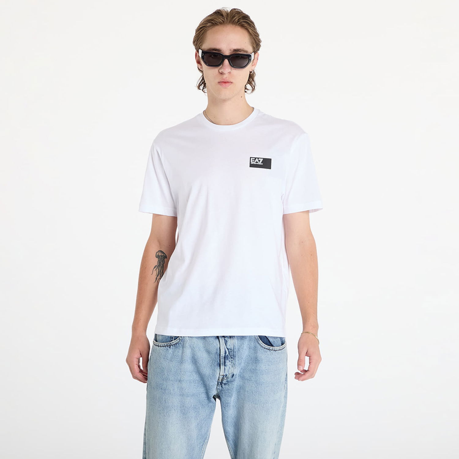 Tričko Emporio Armani T-shirt EA7 T-Shirt White S Biela | 6DPT02PJVPZ1100, 0