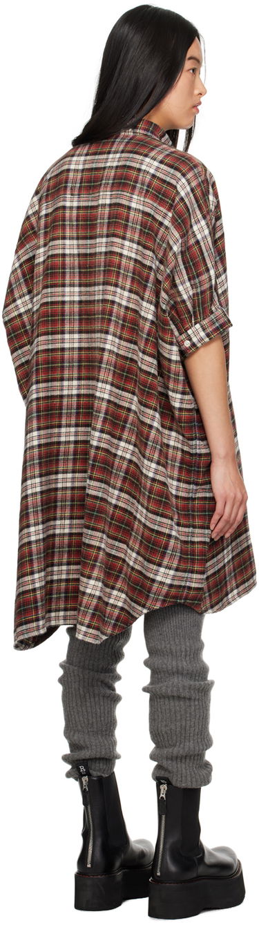Šaty R13 R13 Oversized Plaid Minidress Červená | R13WR019-R256B, 2