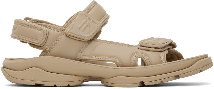 Tenisky a topánky Balenciaga Faux-Leather Tourist Sandals "Taupe" Béžová | 738613-W2CDA-2000, 0
