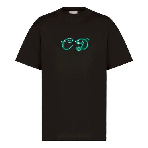 Tričko Dior DIOR x KENNY SCHARF Knit T-Shirt Čierna | 193J649A0677-C986