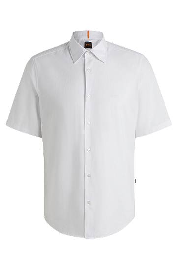 Košeľa BOSS Regular Fit Oxford Cotton Shirt Biela | 50537332, 0
