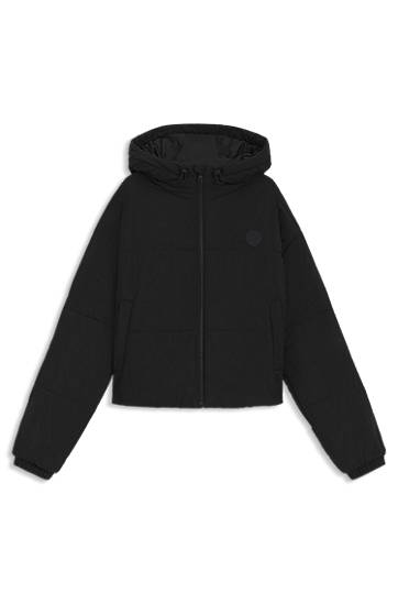 Prešívaná bunda BOSS Relaxed-fit water-repellent padded jacket with bubble shape Čierna | 50547675