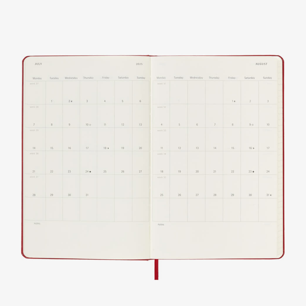 2025 Daily Hard Cover Planner