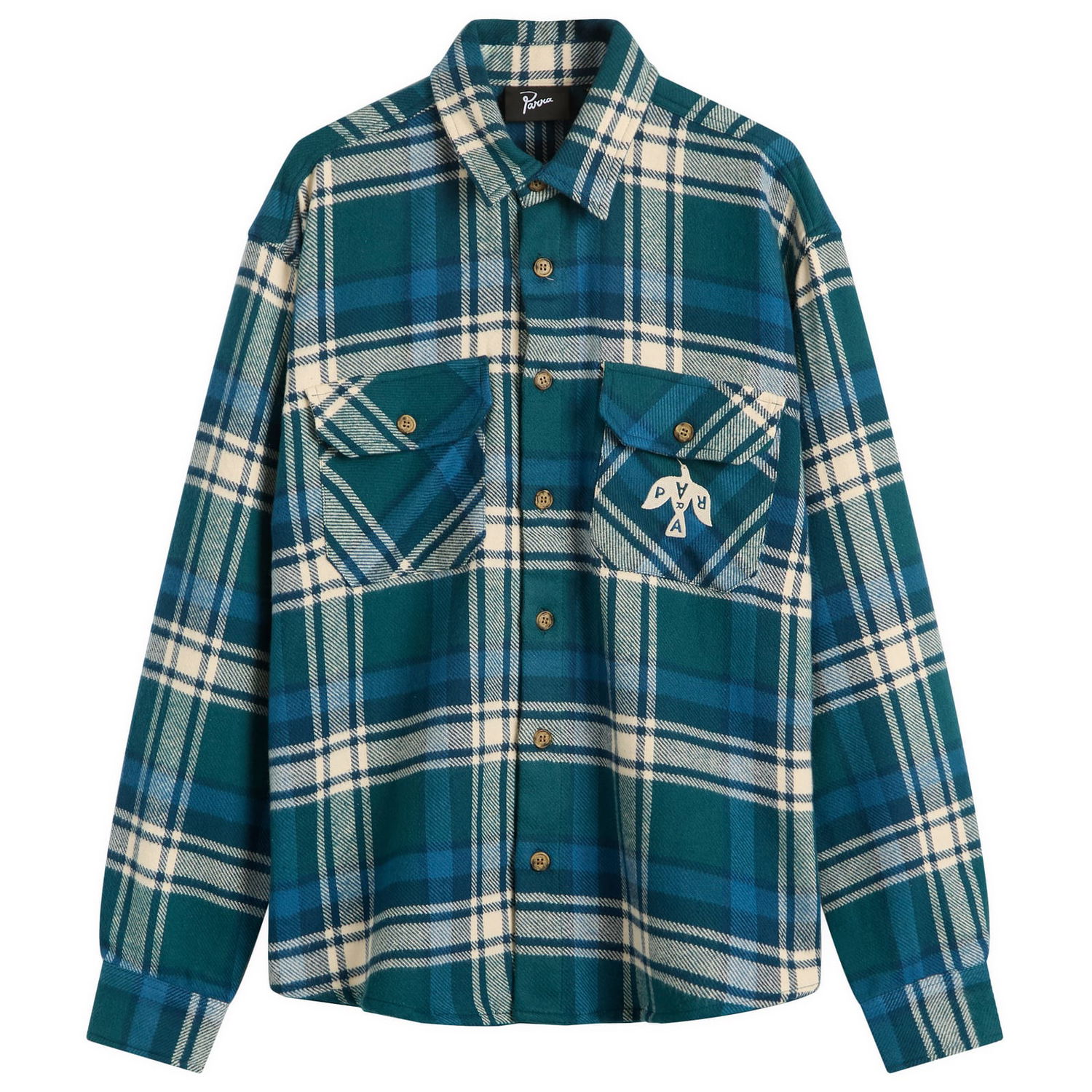 Košeľa By Parra Crow Flannel Shirt Zelené | 54330-PGN, 1