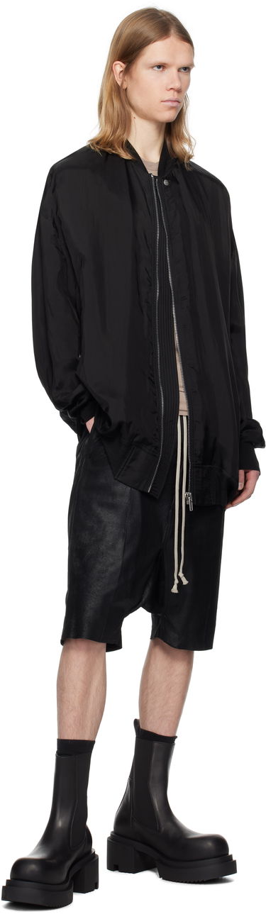 Bomber bunda Rick Owens Rick Owens Hollywood Peter Flight Bomber Jacket Čierna | RU01E5793 J, 3