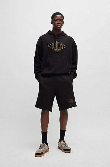 Šortky BOSS Terry Shorts with Embroidered Logo Čierna | 50534953, 1