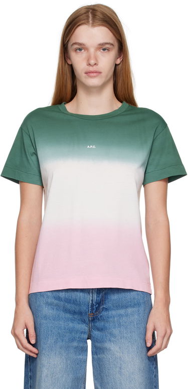 Tričko A.P.C. Multicolor Morgane Zelené | COFAY-F26160, 0
