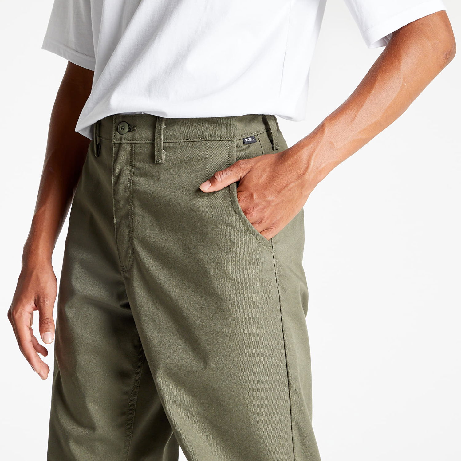 Nohavice Vans Authentic Chino Loose Pant Zelené | VN0A5FJBKCZ1, 1
