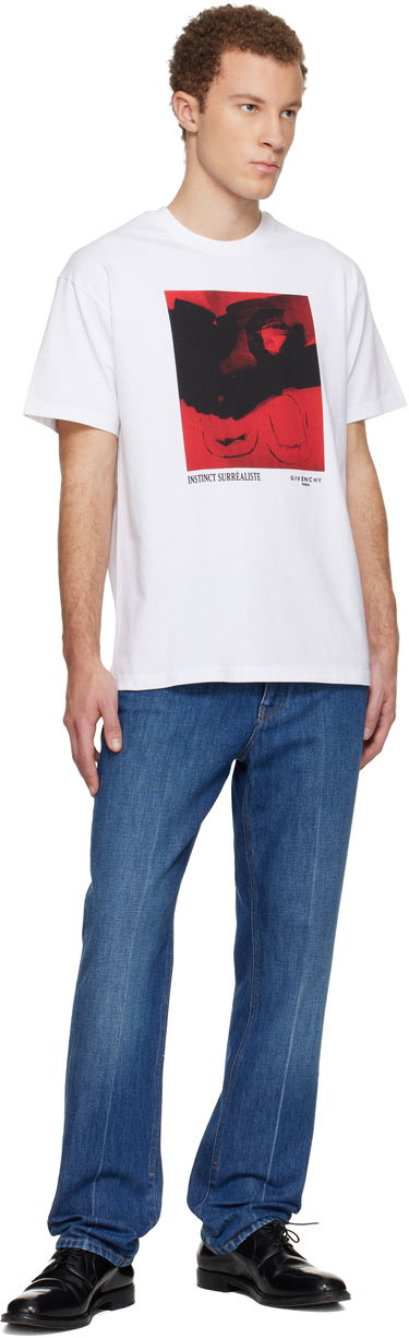 Tričko Givenchy Surrealist Instinct Print Regular Fit T-shirt Biela | BM71NK3YST100, 3