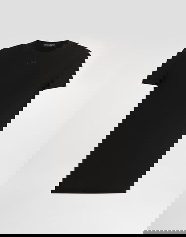 Tričko Dolce & Gabbana Dolce & Gabbana Cotton T-Shirt Čierna | G8SX0ZG7PIYN0000, 0