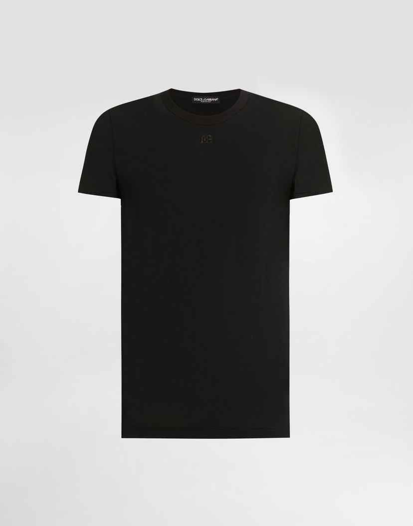 Tričko Dolce & Gabbana Dolce & Gabbana Cotton T-Shirt Čierna | G8SX0ZG7PIYN0000