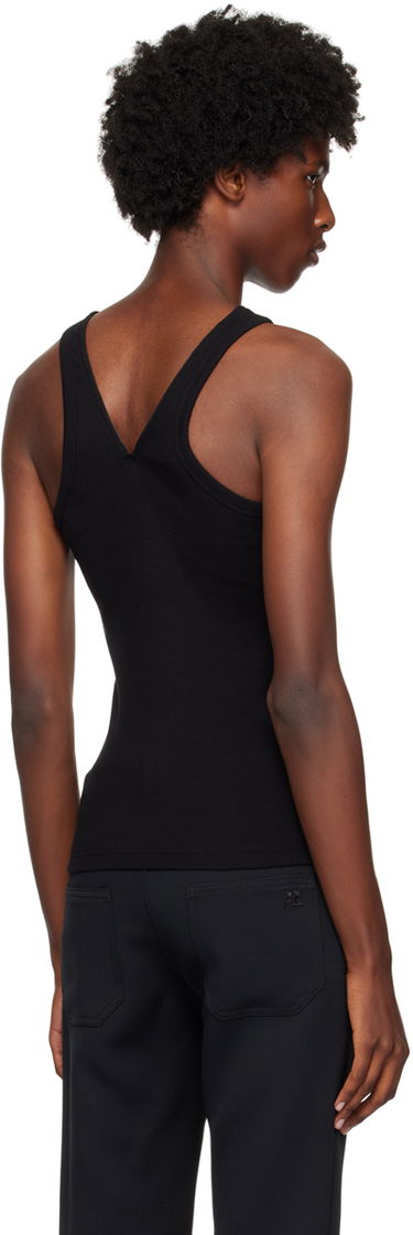 Tielko Courrèges Courrèges Zipped Tank Top Čierna | 324JDE078JS0121, 2