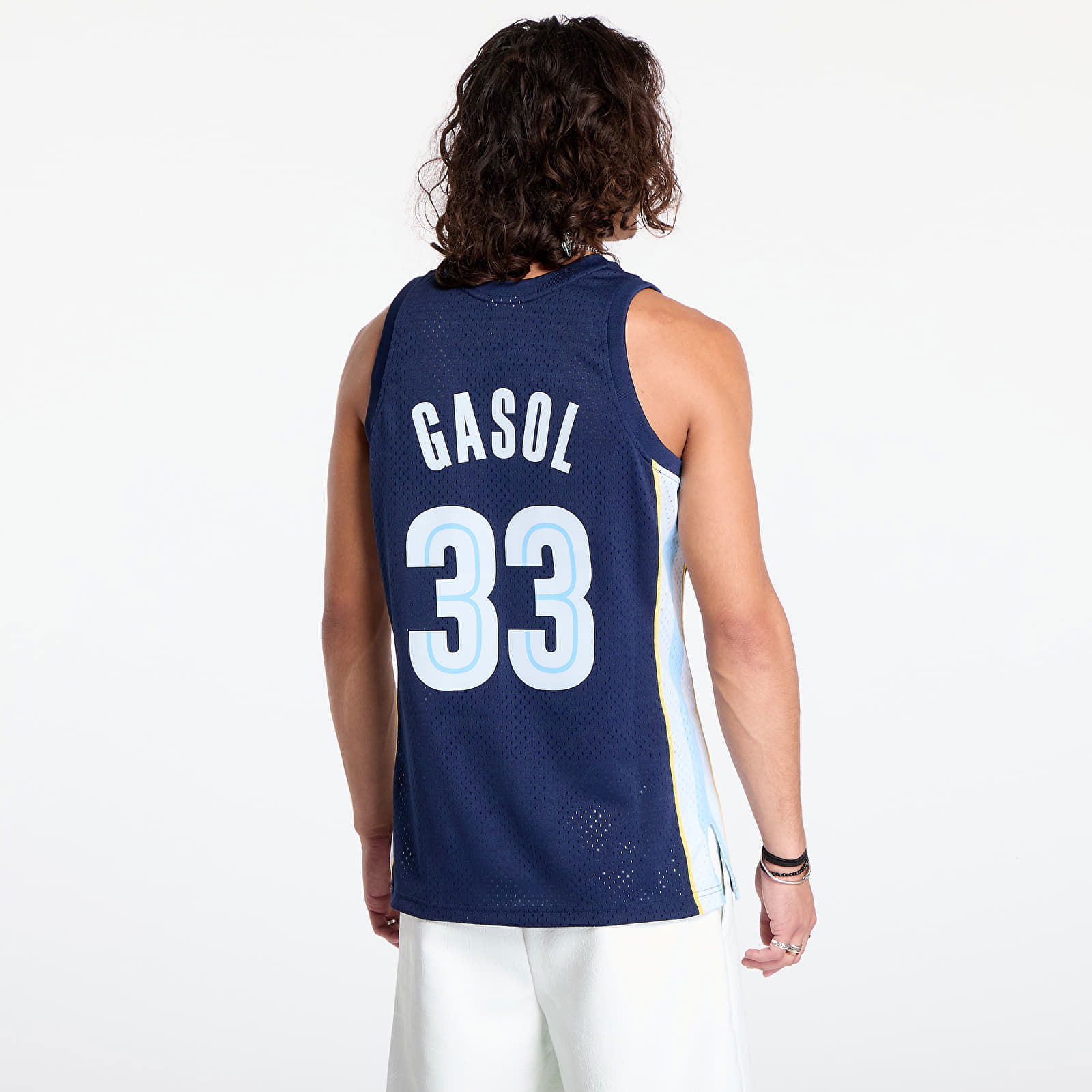 Memphis Grizzlies 33 Marc Gasol Dark Jersey Navy