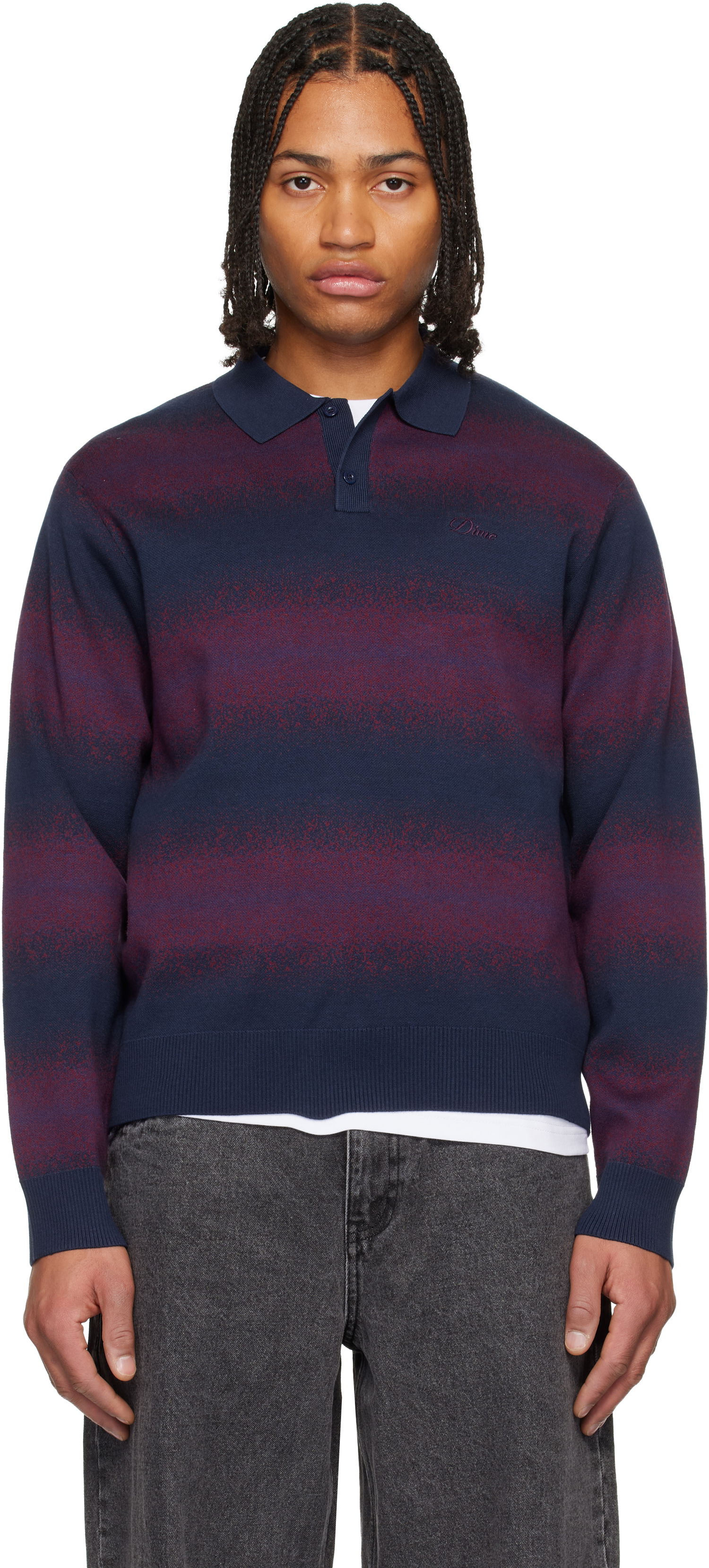 Sveter Dime Striped Rugby Sweater Rôznofarebný | DIMEHO256NVY, 0