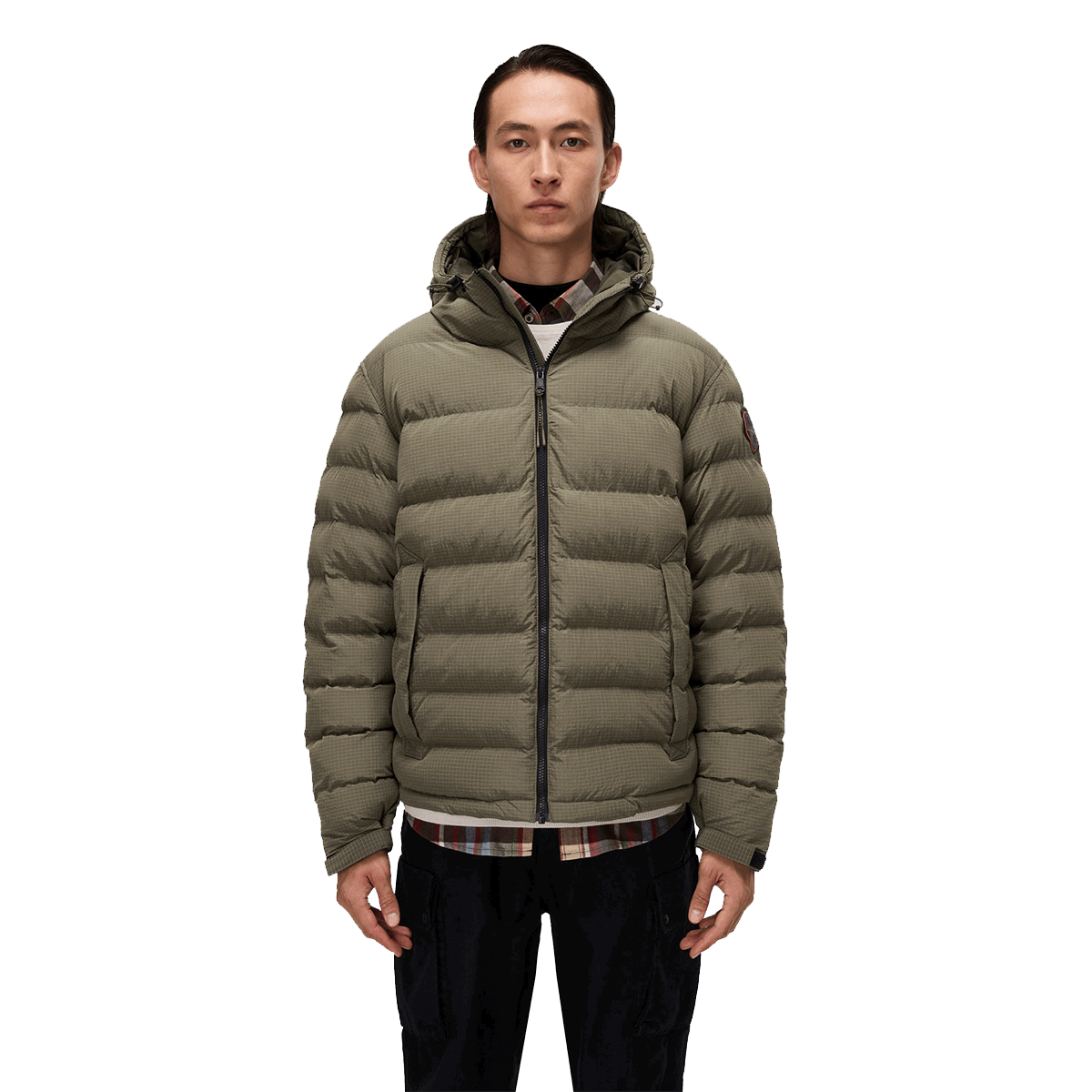 Prešívaná bunda Napapijri Hooded Puffer Jacket A-TEREZ Zelené | NP0A88TGG0A1, 0