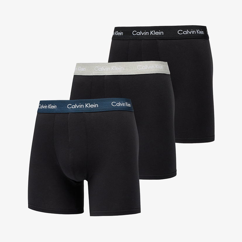 Boxerky CALVIN KLEIN Boxer Brief 3-Pack Black Čierna | NB1770A QRI