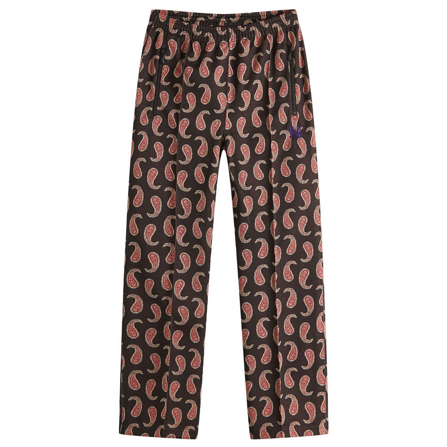Tepláky Needles Needles Jacquard Track Pants, Paisley, Size Large Hnedá | QV316-A, 0