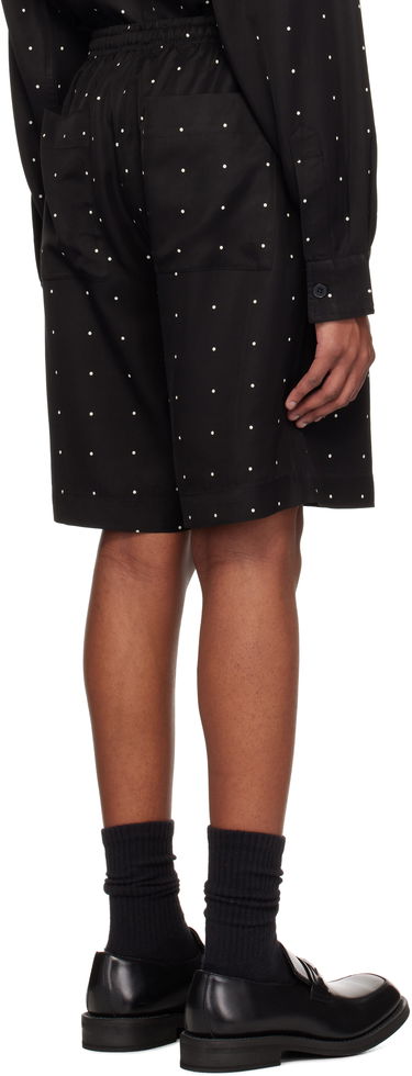 Šortky Róhe Dotted Elasticated Shorts Čierna | 314-32-033, 2