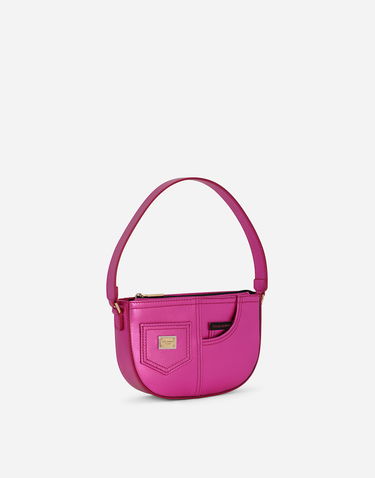 Kabelka Dolce & Gabbana Dolce & Gabbana Nappa Leather Shoulder Bag Ružová | EB0242AJ13380422, 2