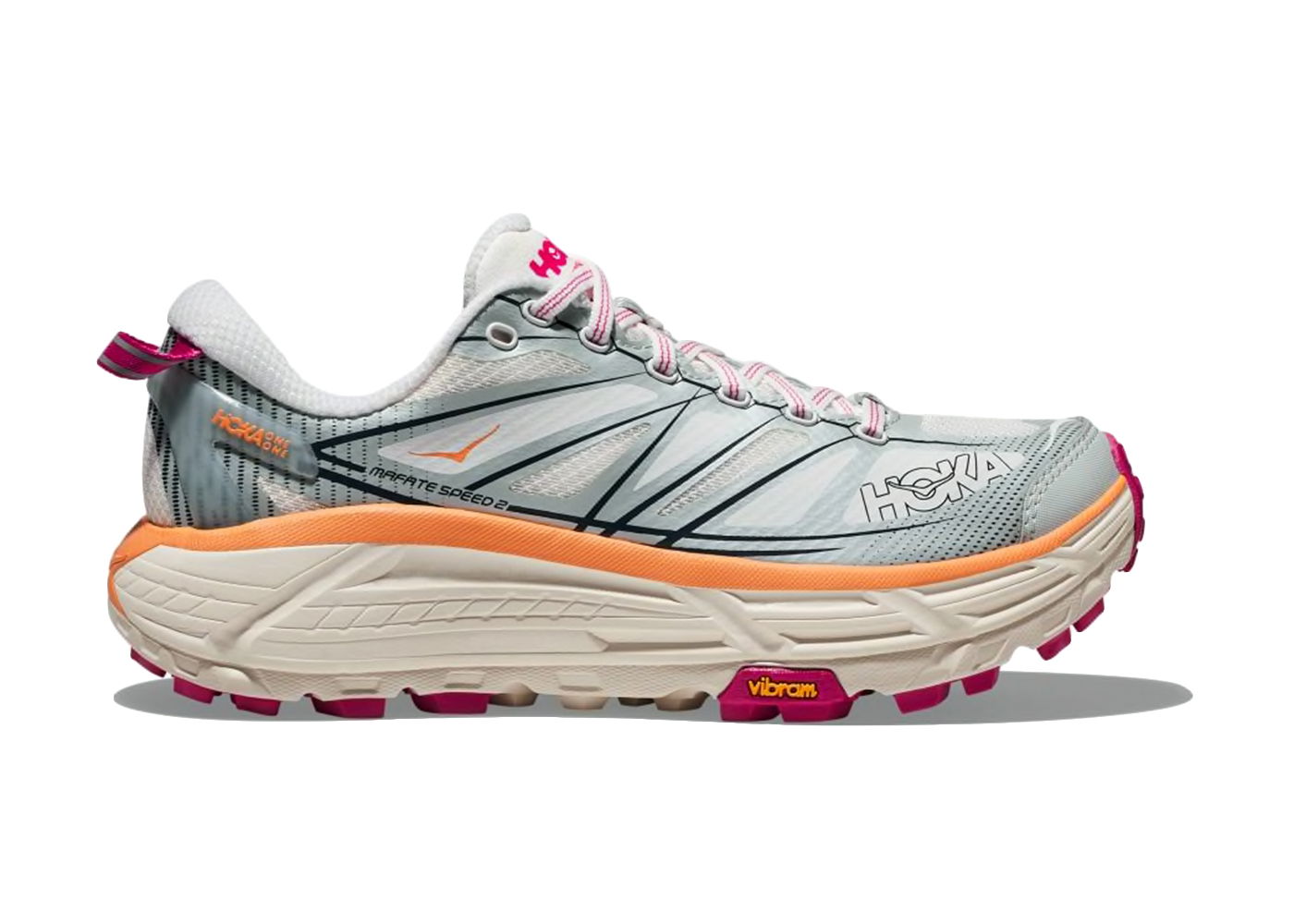 Tenisky a topánky Hoka One One Mafate Speed 2 White Ice Flow Šedá | 1126851-WIFL, 0