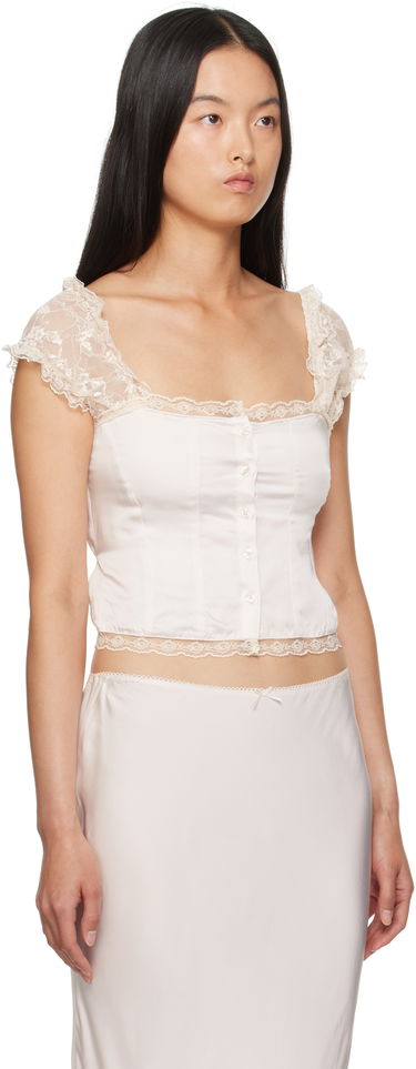 Tielko GUIZIO Guizio Kahli Lace Top Biela | F24106W022, 1