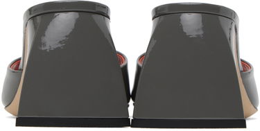 Starostlivosť o obuv BY FAR BY FAR Romy Patent Leather Heeled Sandals Šedá | 23FWROMYMCEMP, 1