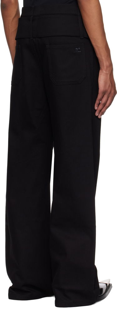 Nohavice Courrèges Courrèges Double Belt Jeans Čierna | 125DPA287DE0020, 2