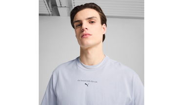 Tričko Puma GRAPHICS The Puma Cat Tee Fialová | 629411-47, 14